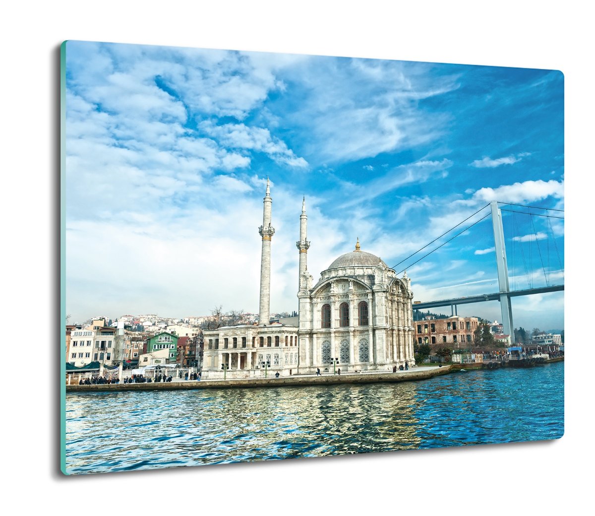 ze szkła osłonka kuchenna Meczet Turcja most 60x52, ArtprintCave