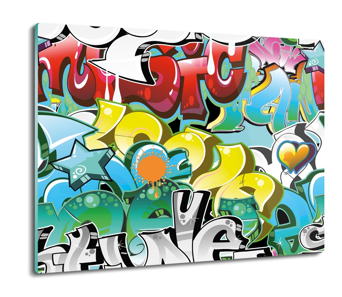 osłona na kuchenkę indukcyjną Mur graffiti 60x52, ArtprintCave