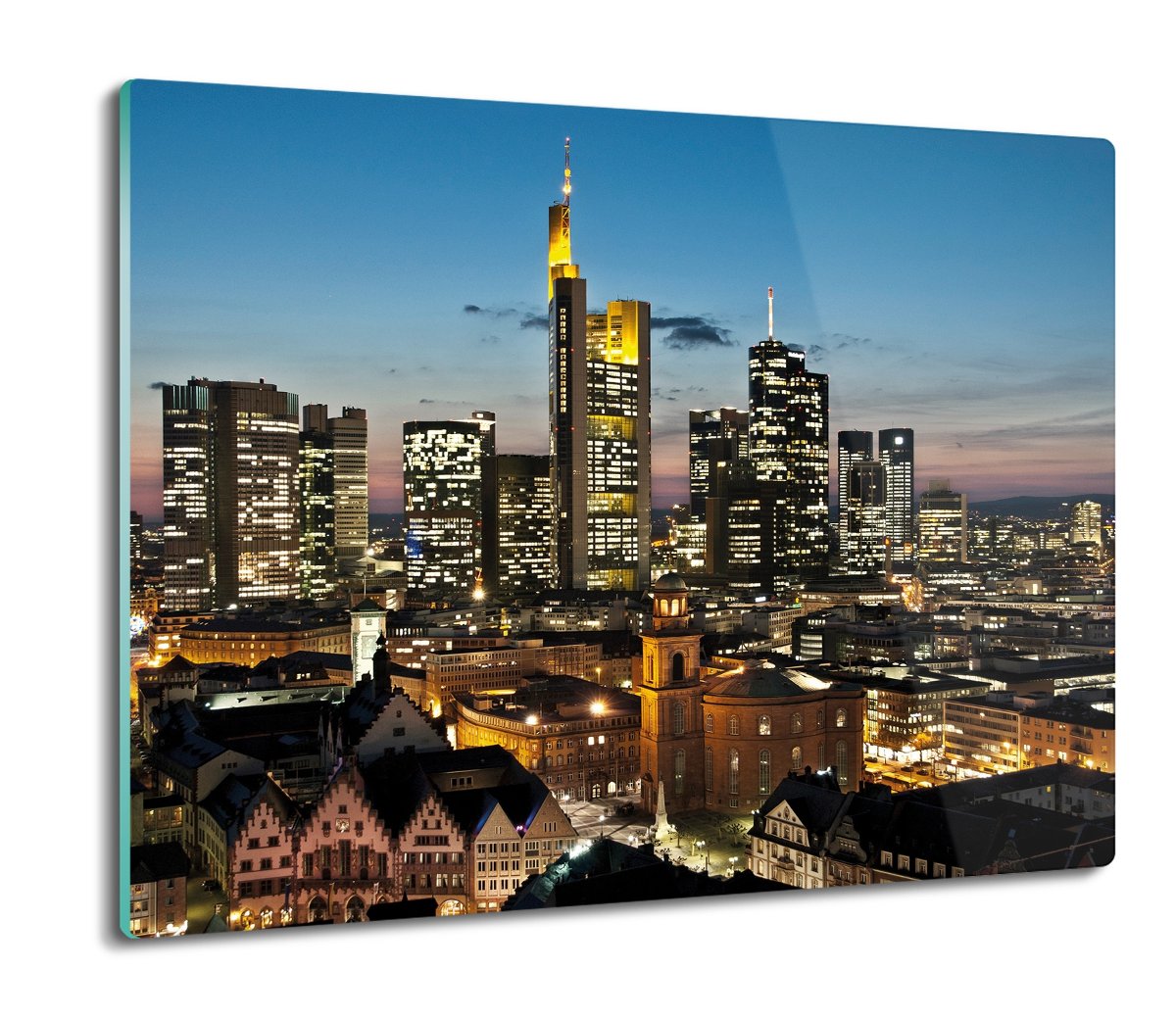 osłona splashback z foto Wieżowce miasto noc 60x52, ArtprintCave