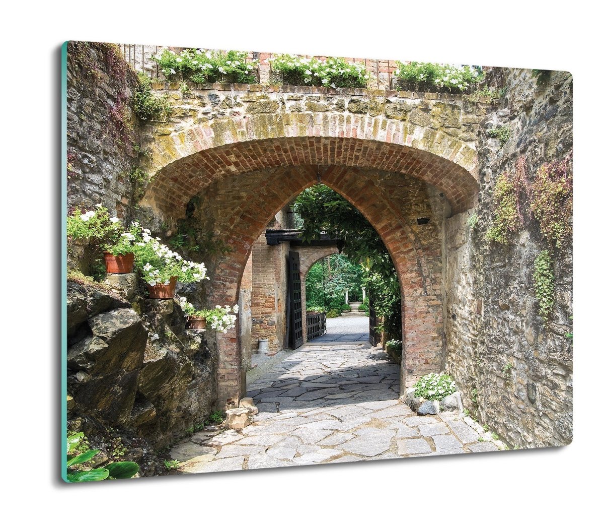 płyty ochronne na indukcję Brama łuk kamień 60x52, ArtprintCave
