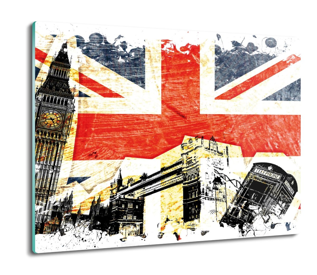 z nadrukiem osłonka Flaga Anglii Big Ben 60x52, ArtprintCave