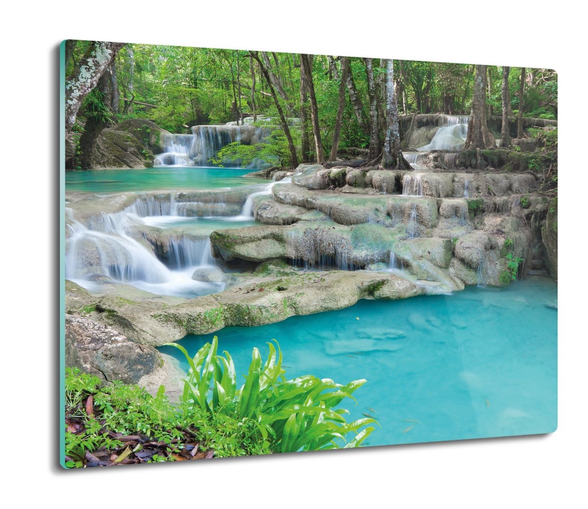 osłona do kuchenki Kaskada skały rośliny 60x52, ArtprintCave