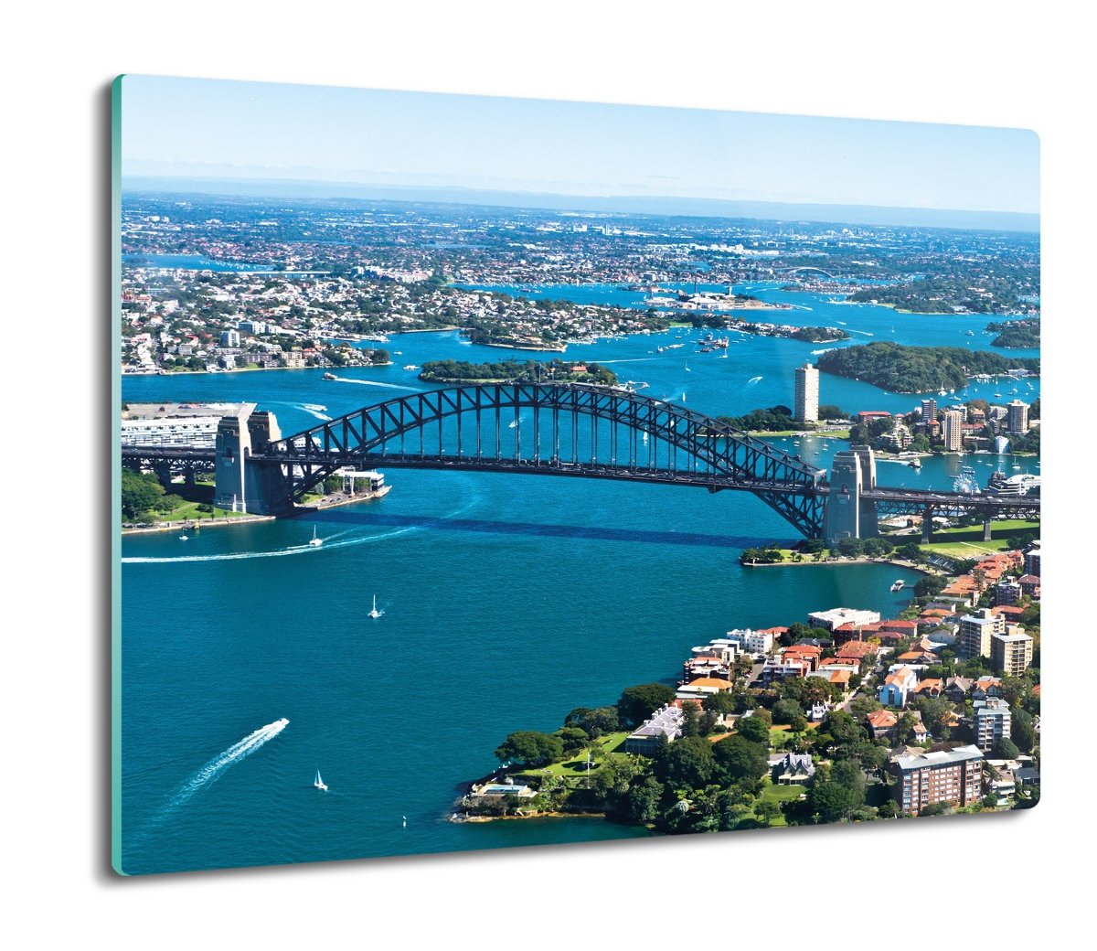 deska splashback z foto Most rzeka półwyspy 60x52, ArtprintCave
