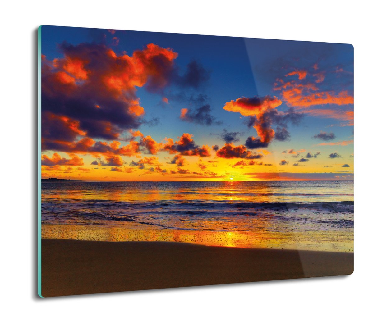 osłonka kuchenna z foto Plaża morze chmury 60x52, ArtprintCave