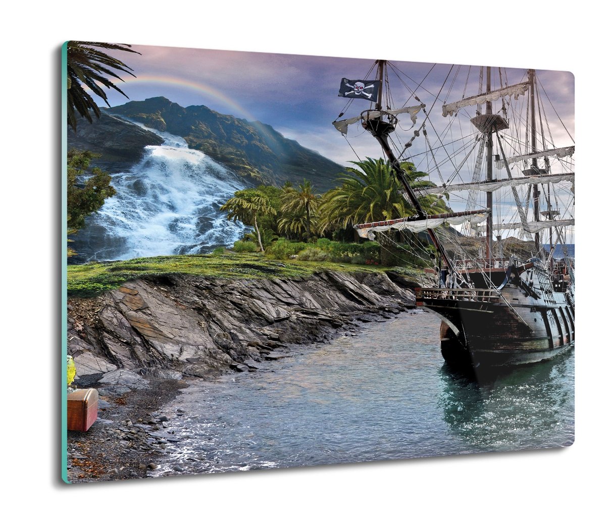 ochrona na indukcję druk Piraci wyspa skarb 60x52, ArtprintCave