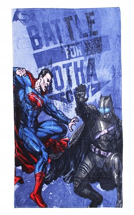 BATMAN SUPERMAN DUŻY KOC CORAL FLEECE 100x150CM