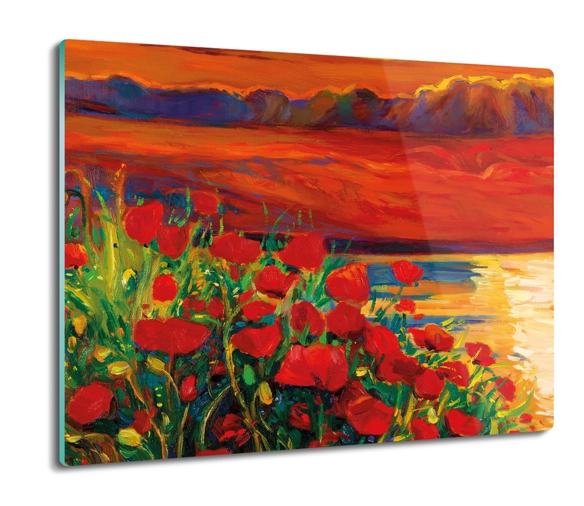 osłona splashback druk Kwiaty zachód obraz 60x52, ArtprintCave