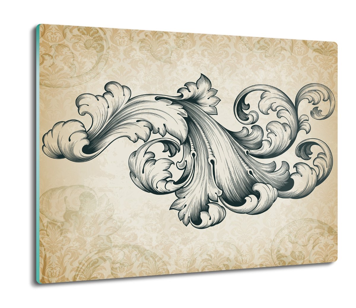 z nadrukiem splashback druk Vintage ornament 60x52, ArtprintCave