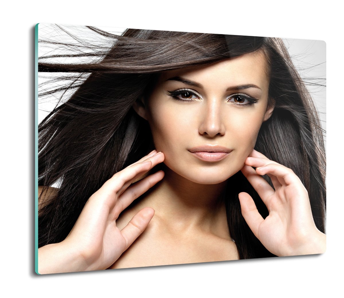 z foto osłonka kuchenna Kobieta włosy czarne 60x52, ArtprintCave