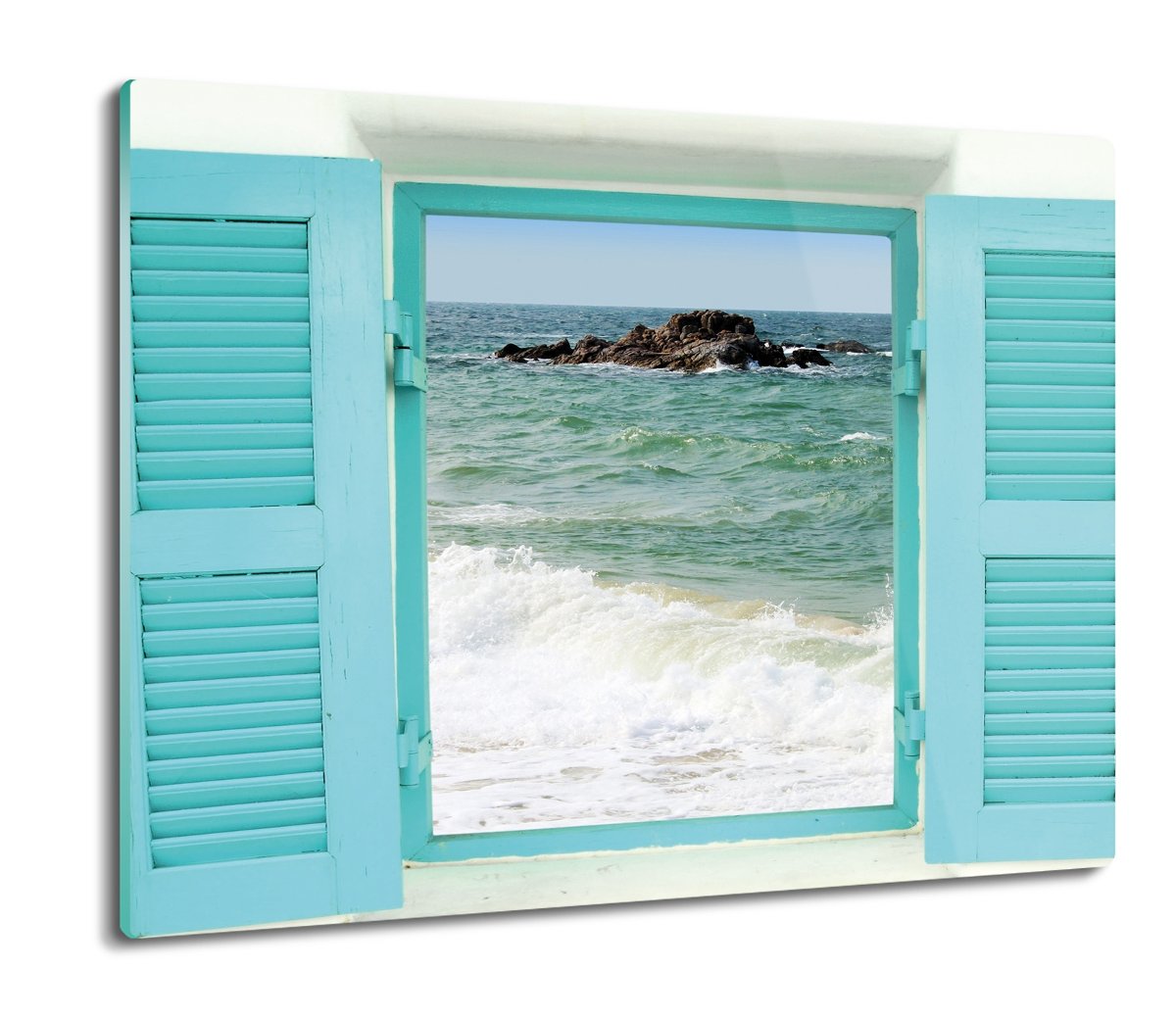 osłona do płyty indukcyjnej Okno morze widok 60x52, ArtprintCave