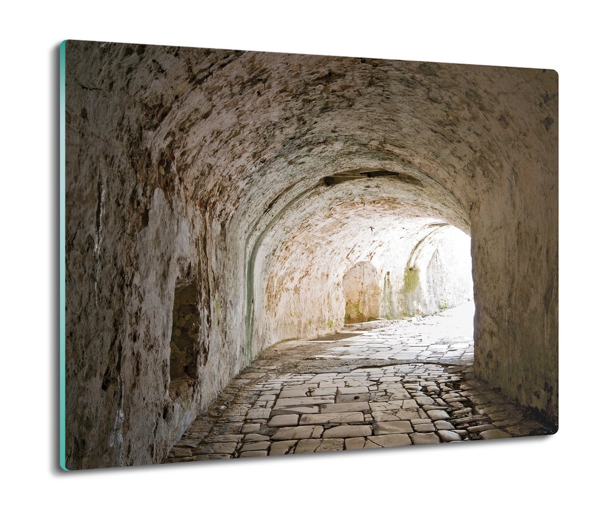 szklana splashback druk Tunel wyspa forteca 60x52, ArtprintCave