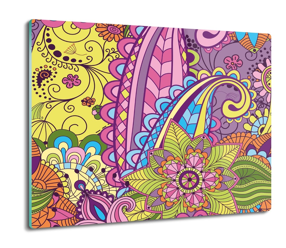 osłona na płytę indukcyjną Abstrakcja kwiaty 60x52, ArtprintCave