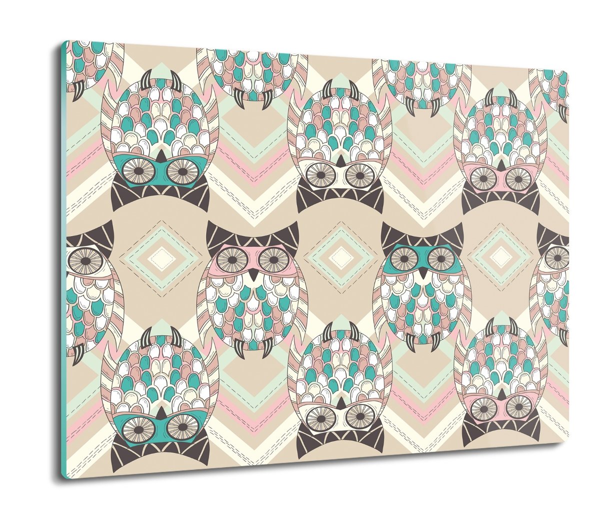 osłona płyty kuchennej Sowy ptaki tapeta 60x52, ArtprintCave