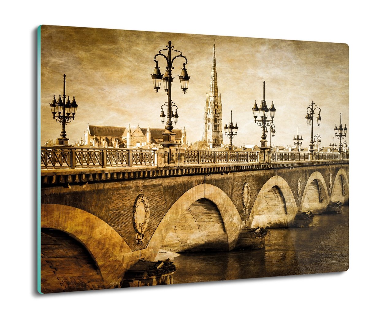 osłona płyty kuchennej Most woda zabytek 60x52, ArtprintCave