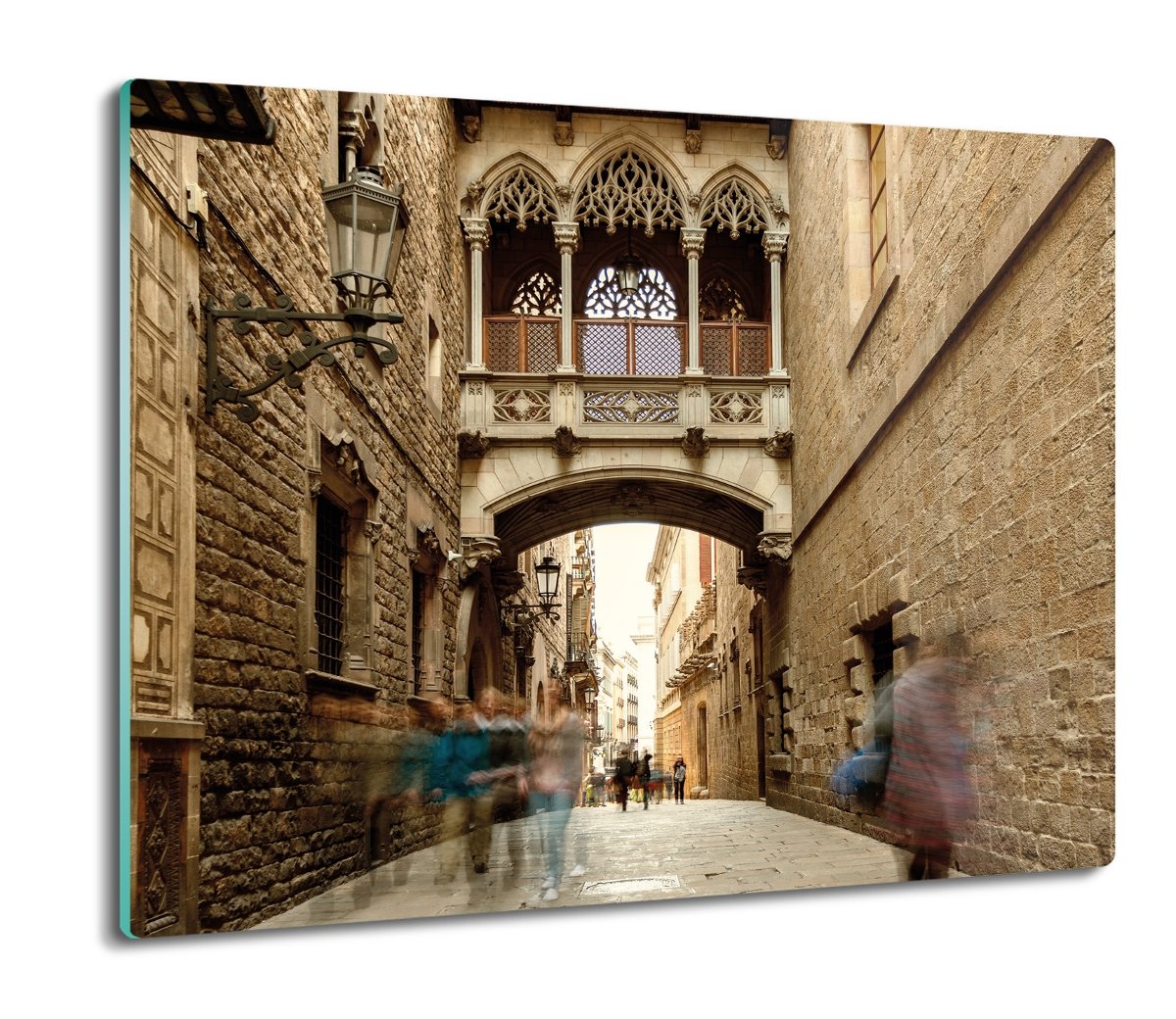 druk osłona na indukcję Barcelona most gotyk 60x52, ArtprintCave