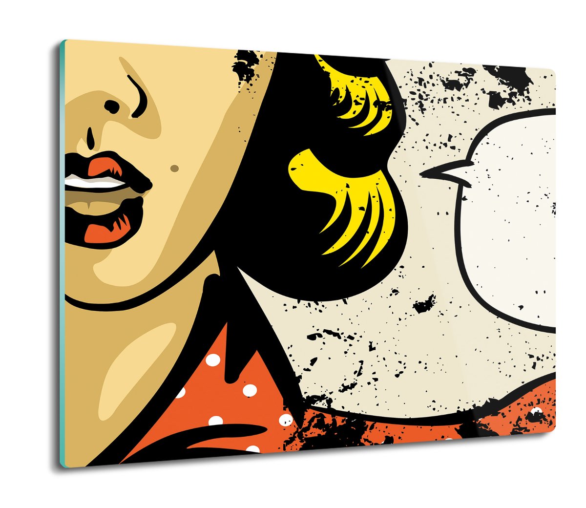osłona na indukcję ze szkła Kobieta pop art 60x52, ArtprintCave