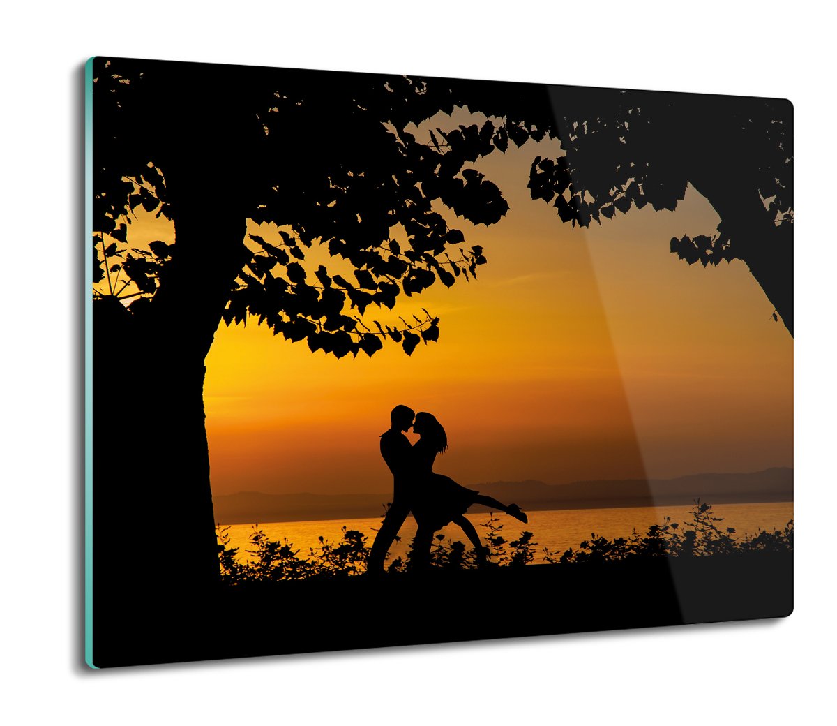 deska splashback druk Taniec drzewa słońce 60x52, ArtprintCave