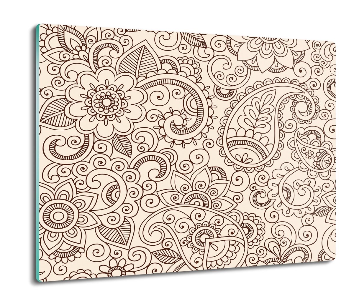 deska splashback szklana Ornament henna wzór 60x52, ArtprintCave