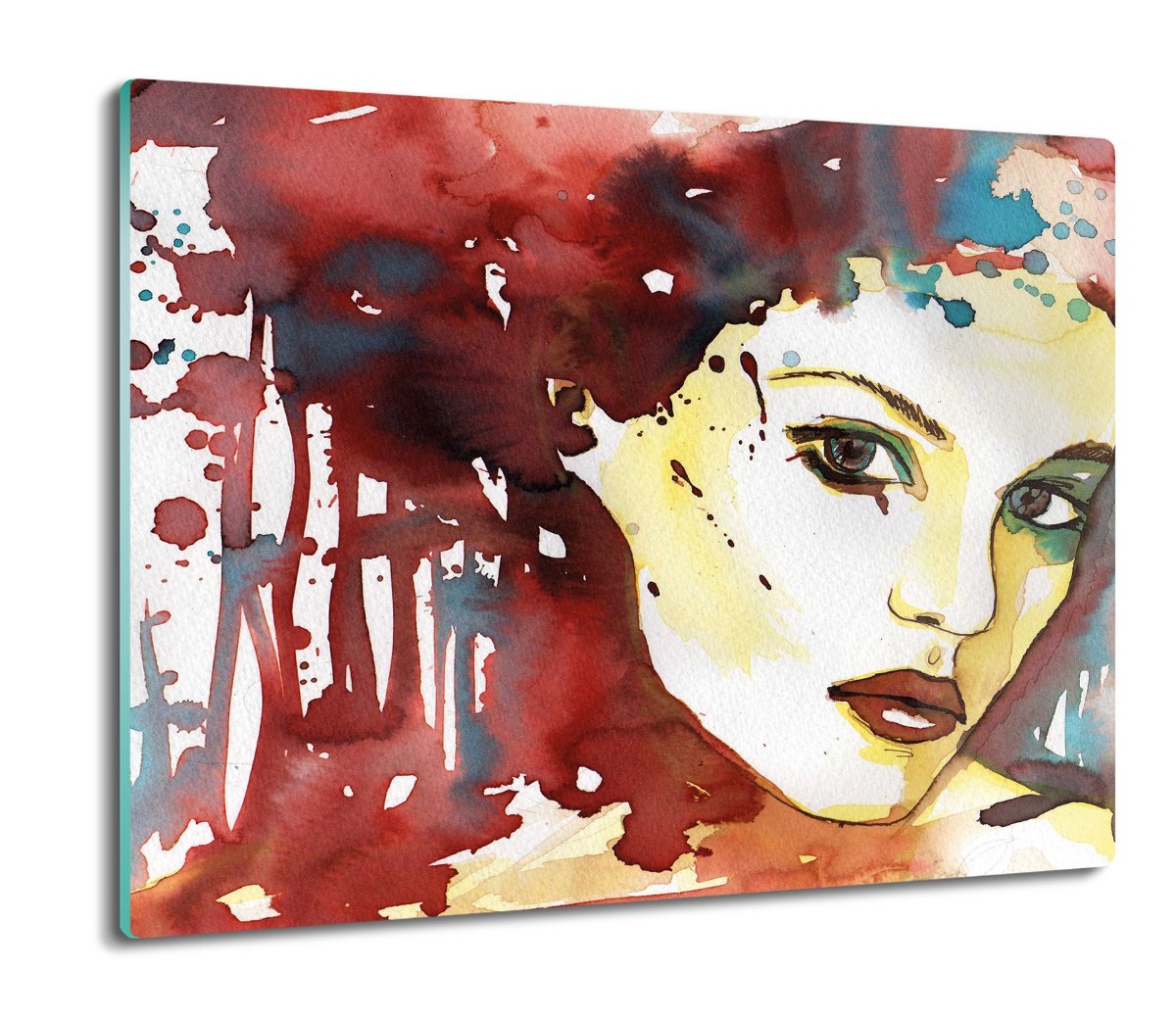 osłona płyty kuchennej Kobieta twarz obraz 60x52, ArtprintCave