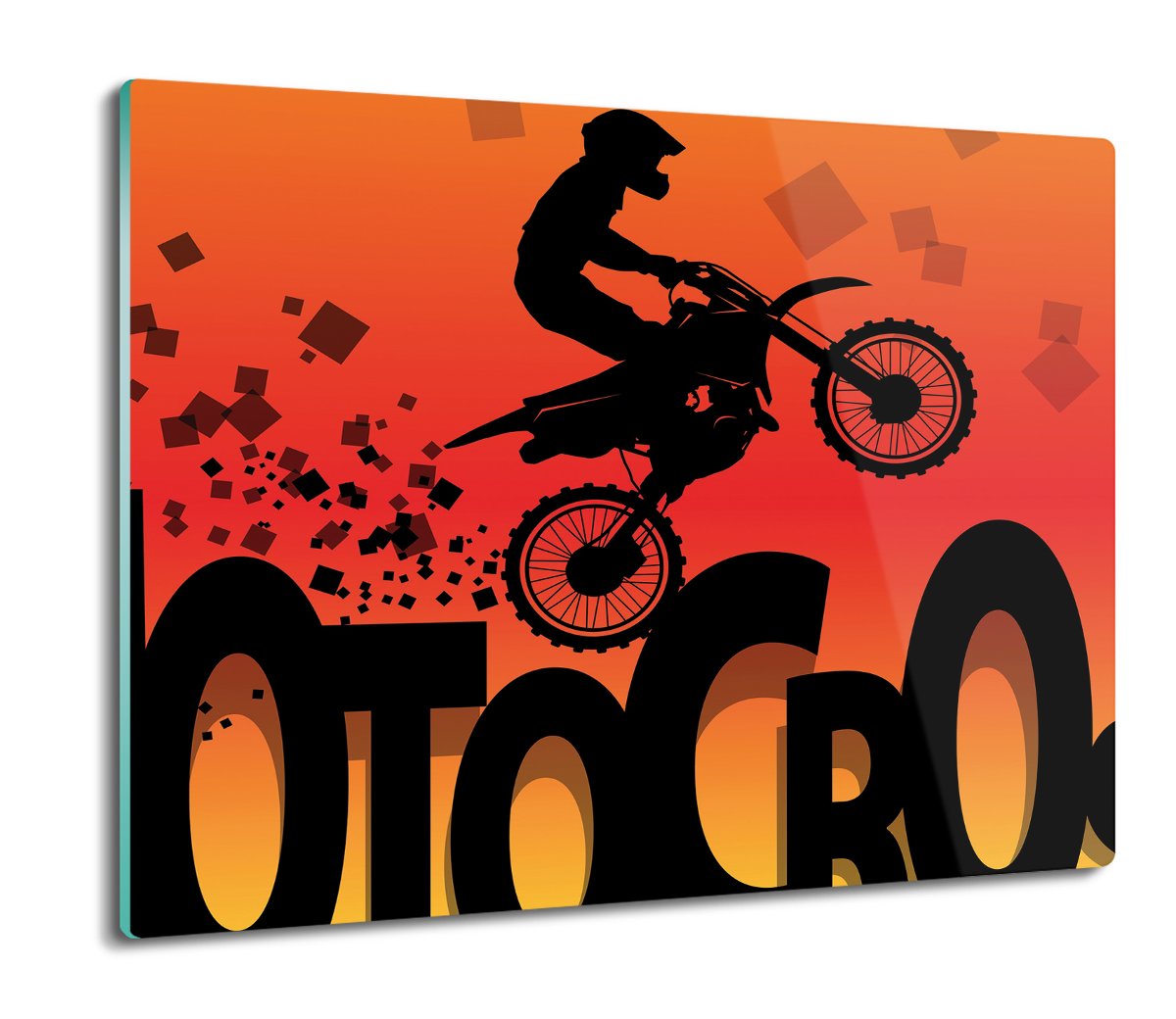 osłona płyty kuchennej Rysunek motocross 60x52, ArtprintCave