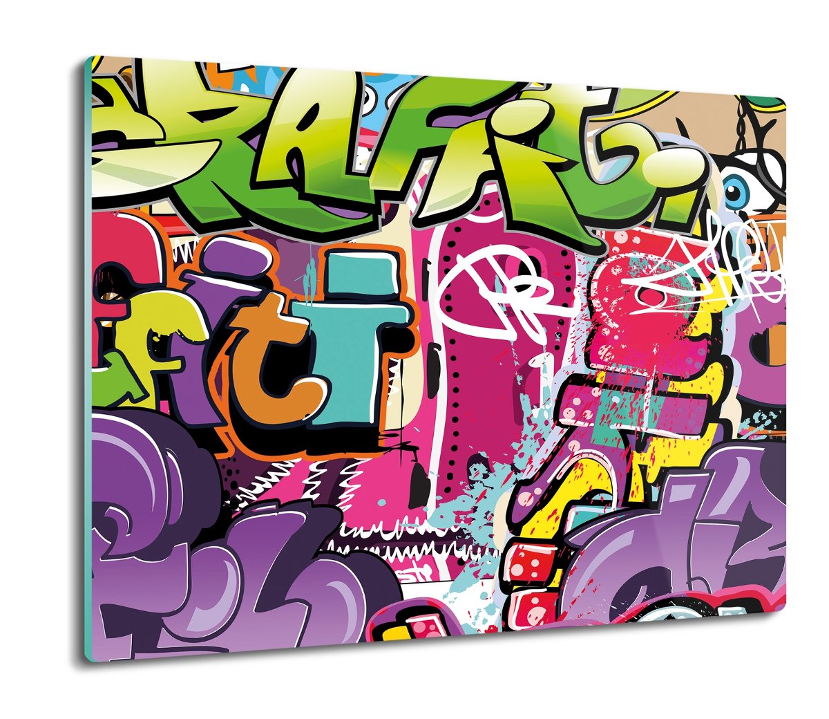 szklana osłona kuchenna szklana Graffiti mur 60x52, ArtprintCave