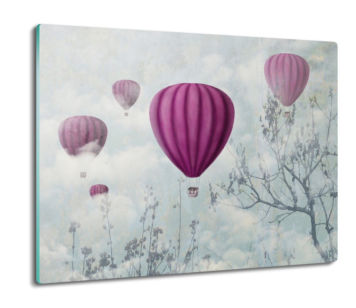 osłona do kuchenki druk Różowe Balony natura 60x52, ArtprintCave