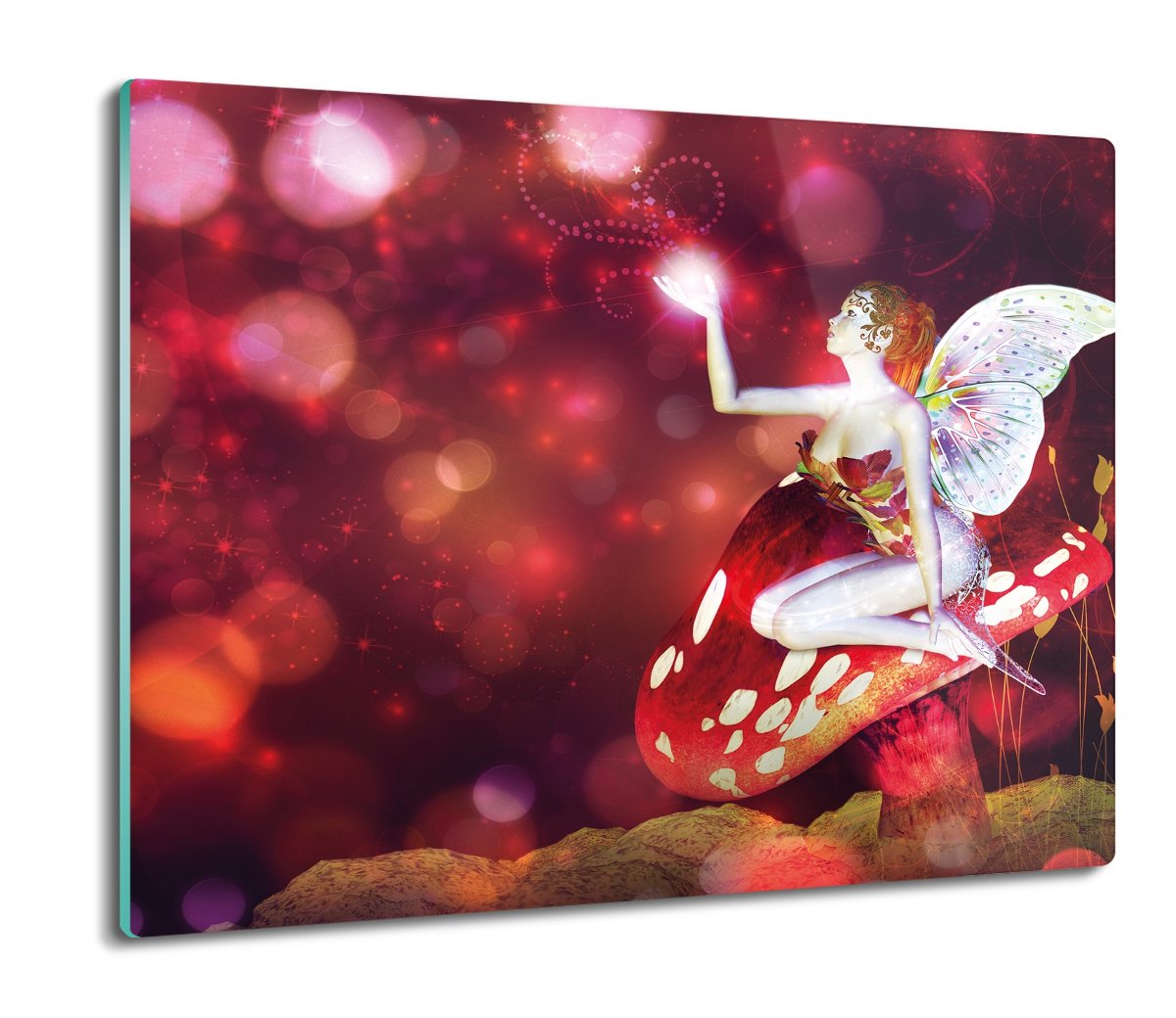 szklana osłona kuchenna Muchomor wróżka 60x52, ArtprintCave