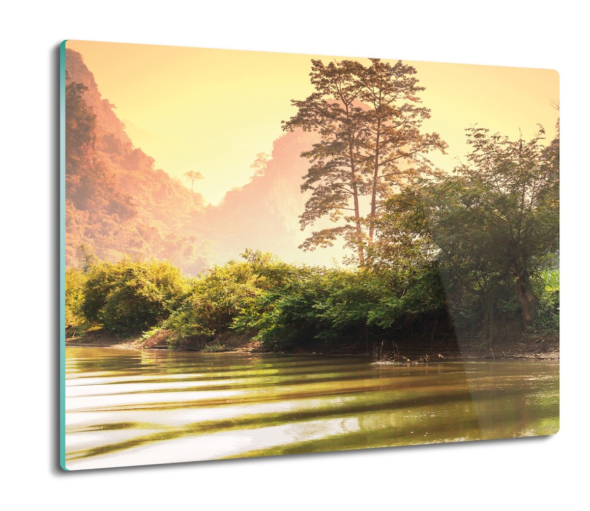 z foto osłona do kuchenki Dżungla woda góry 60x52, ArtprintCave