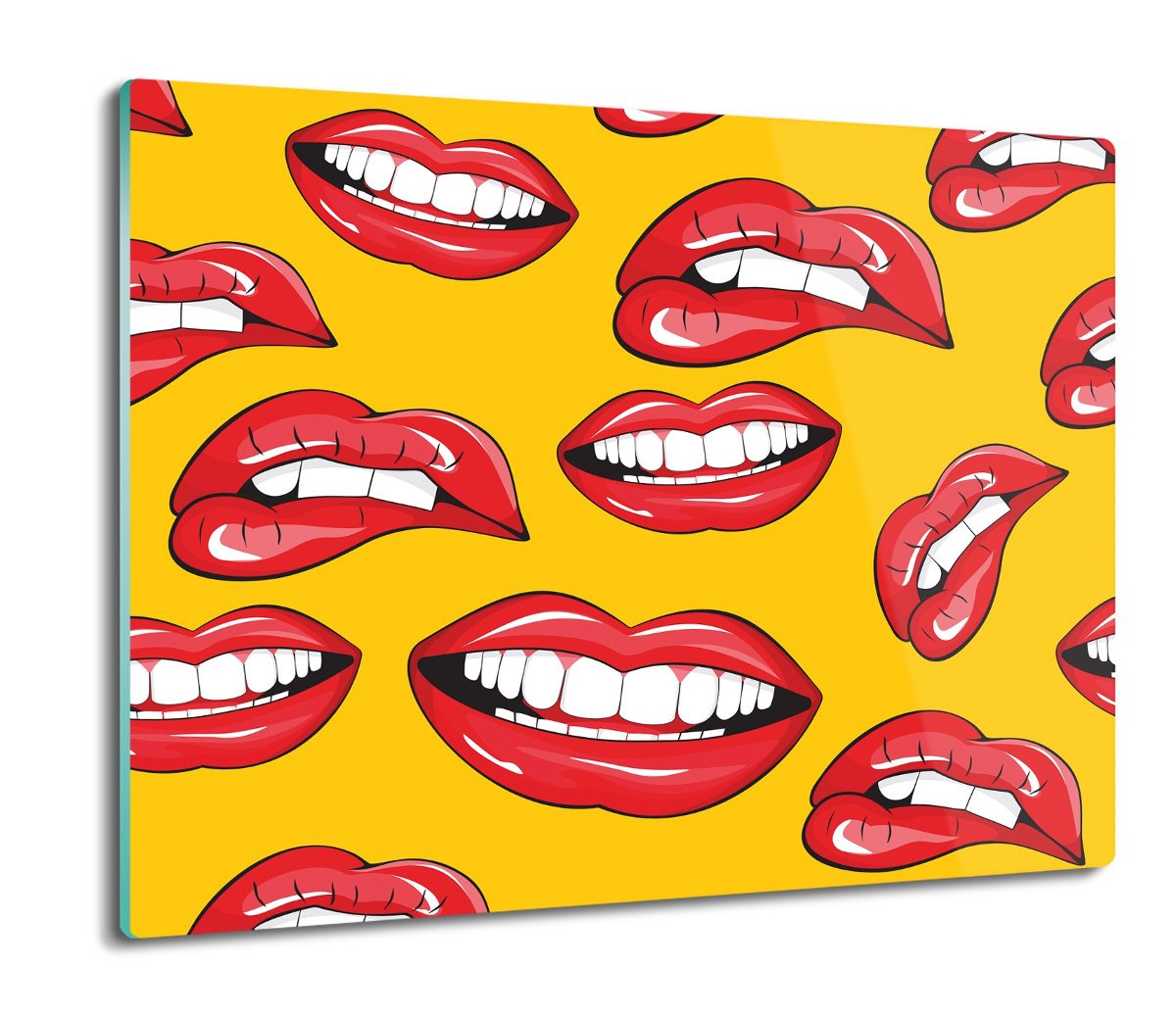 osłona do kuchenki druk Usta miny pop art 60x52, ArtprintCave