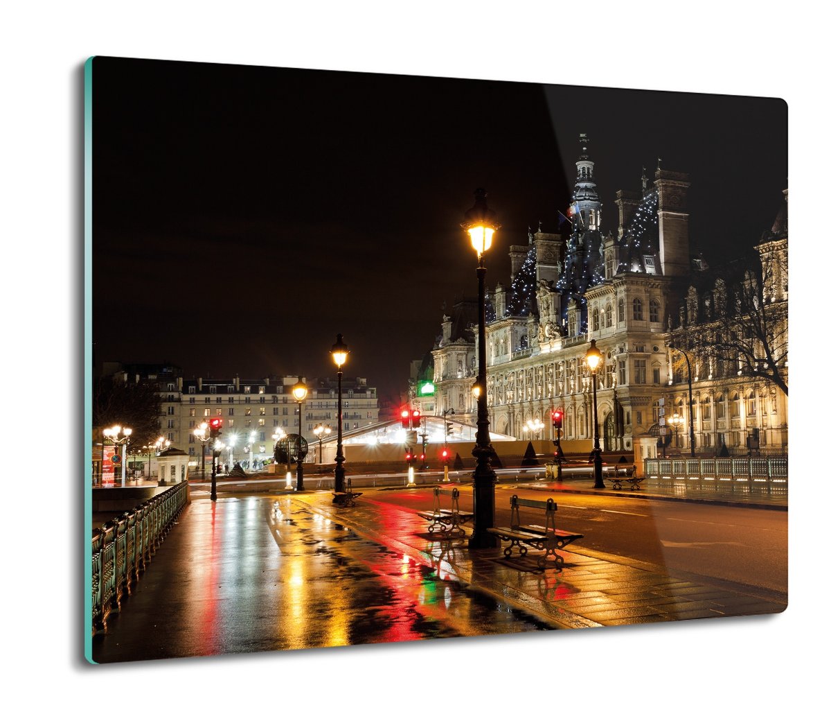osłonka kuchenna szklana Centrum miasto noc 60x52, ArtprintCave