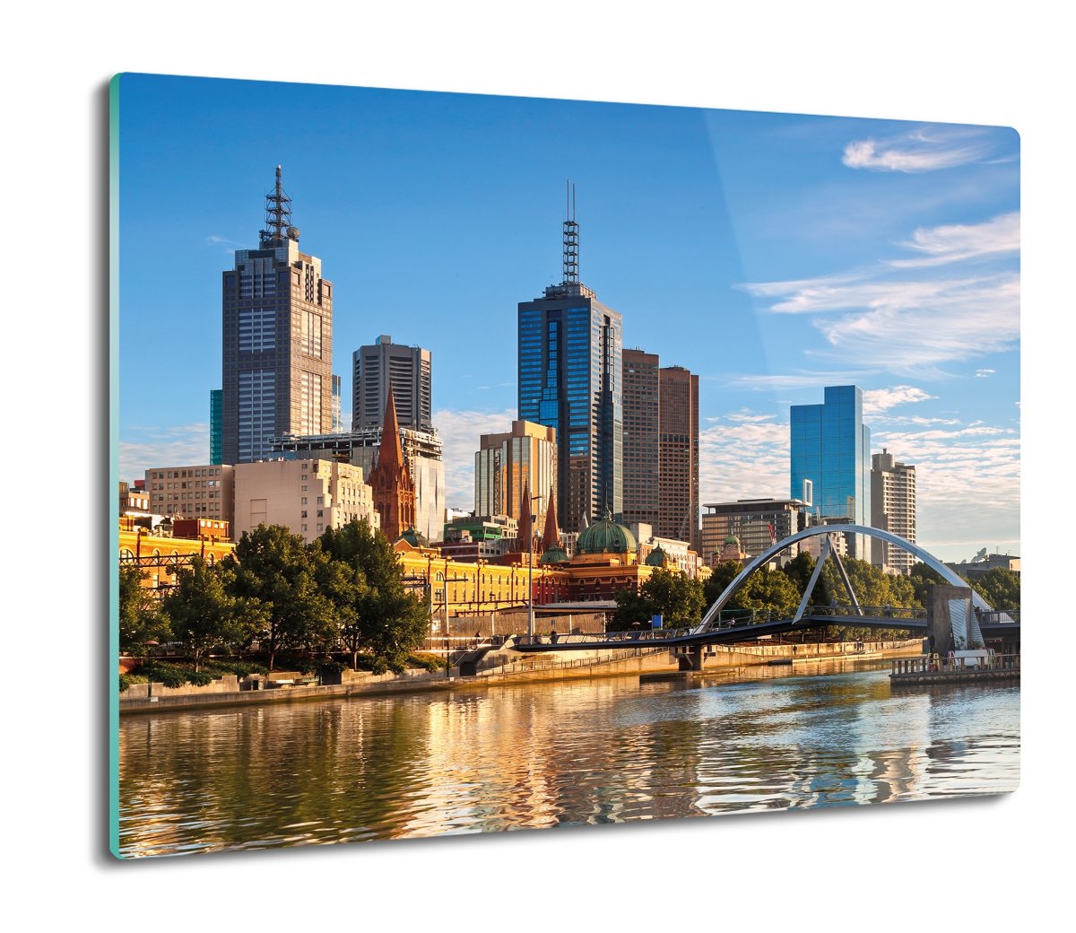 szklana osłona splashback Wieżowce Melbourne 60x52, ArtprintCave