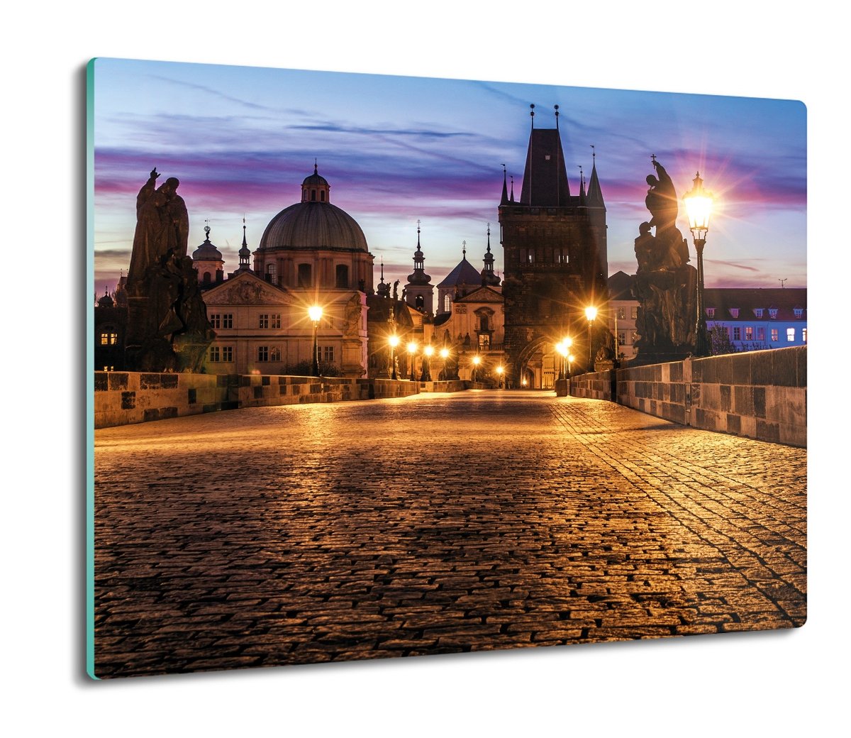 z foto deska splashback druk Most Praga noc 60x52, ArtprintCave