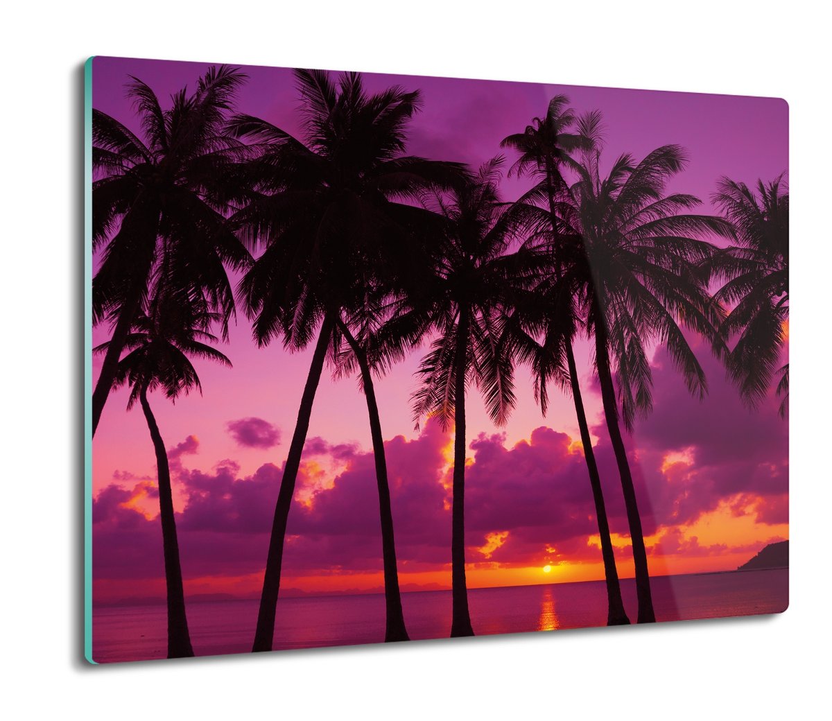 szklana osłona splashback Palmy na tle nieba 60x52, ArtprintCave