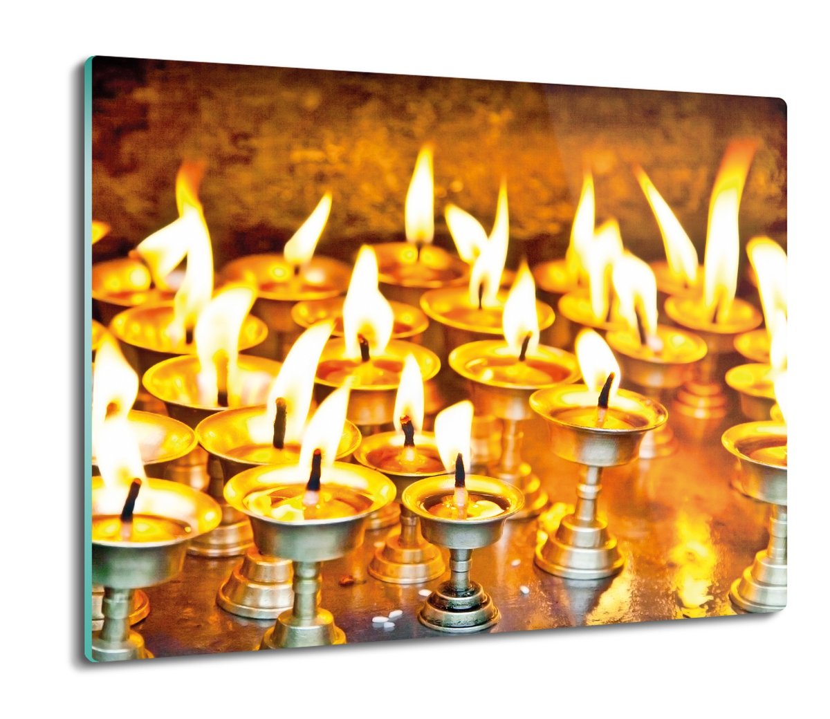 osłona do kuchenki z nadrukiem Świece ogień 60x52, ArtprintCave