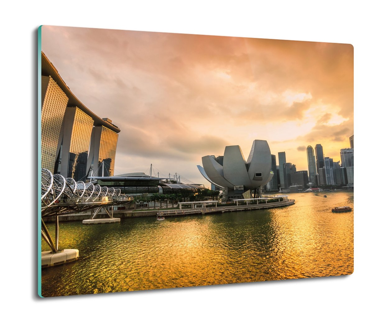 osłona na kuchenkę indukcyjną Wieżowce rzeka 60x52, ArtprintCave