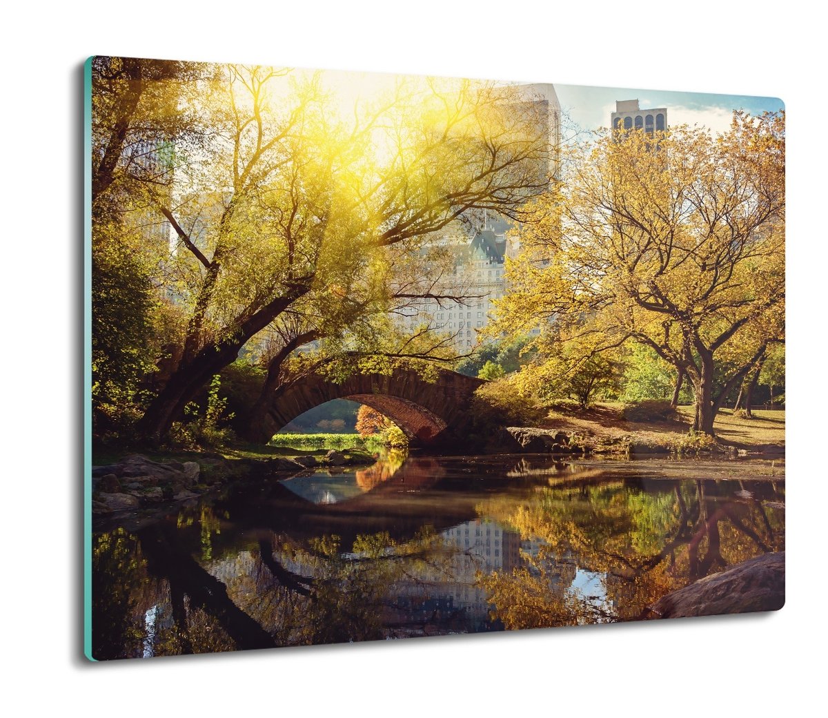 szklana osłona kuchenna Central park most 60x52, ArtprintCave