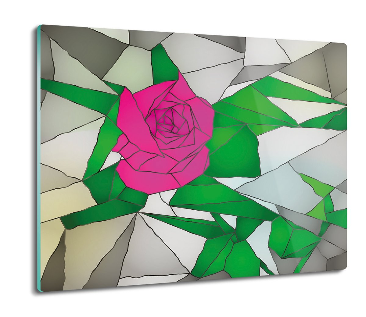 osłona na indukcję z nadrukiem Mozaika róża 60x52, ArtprintCave