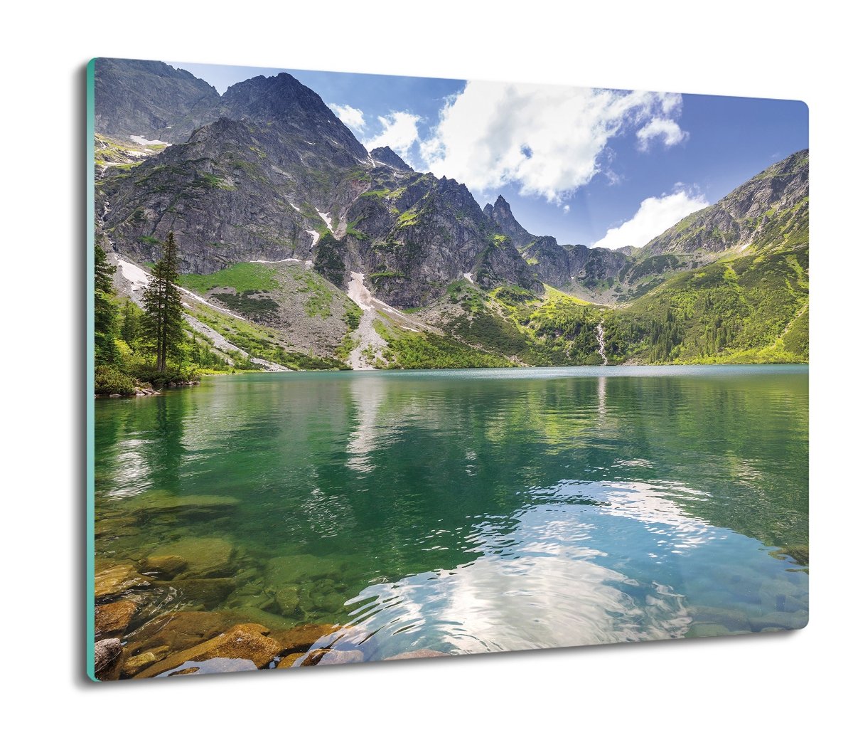 osłona płyty kuchennej Góry Morskie Oko staw 60x52, ArtprintCave