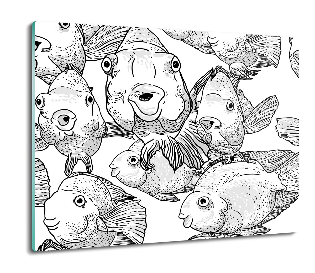 osłona na kuchenkę indukcyjną Ryby grafika 60x52, ArtprintCave