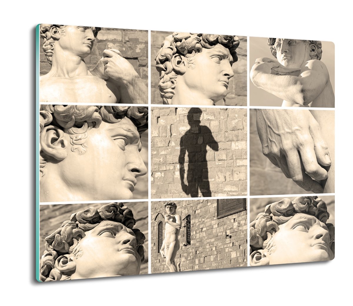 osłona na indukcję druk Rzeźba Dawid kolaż 60x52, ArtprintCave