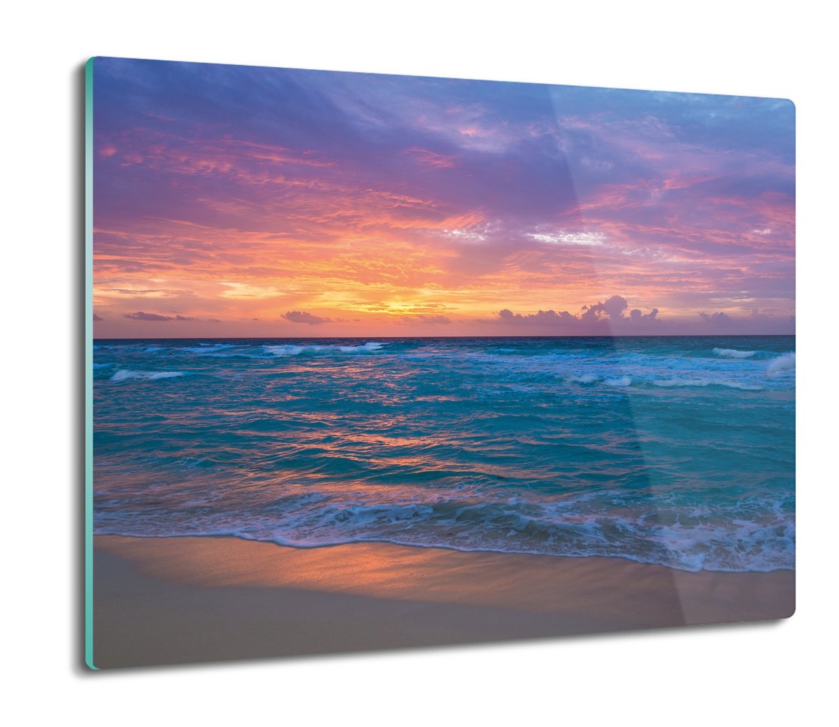 deska splashback z foto Plaża morze zachód 60x52, ArtprintCave