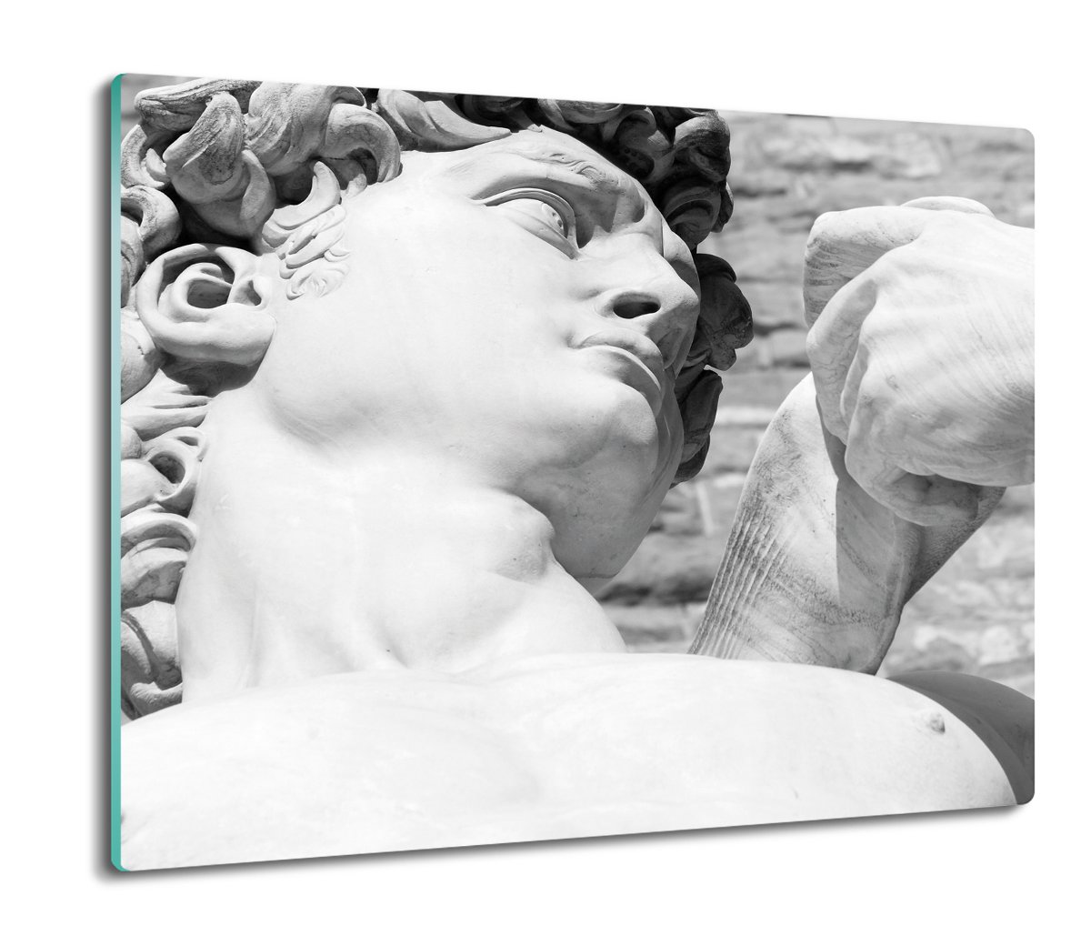 szklana osłona kuchenna Dawid twarz rzeźba 60x52, ArtprintCave