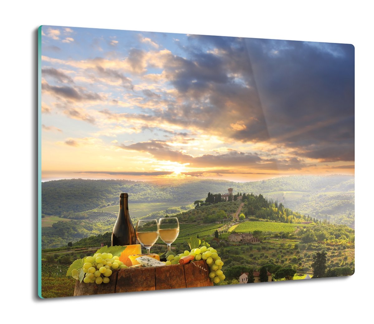 ochrona na indukcję Krajobraz wino owoce 60x52, ArtprintCave
