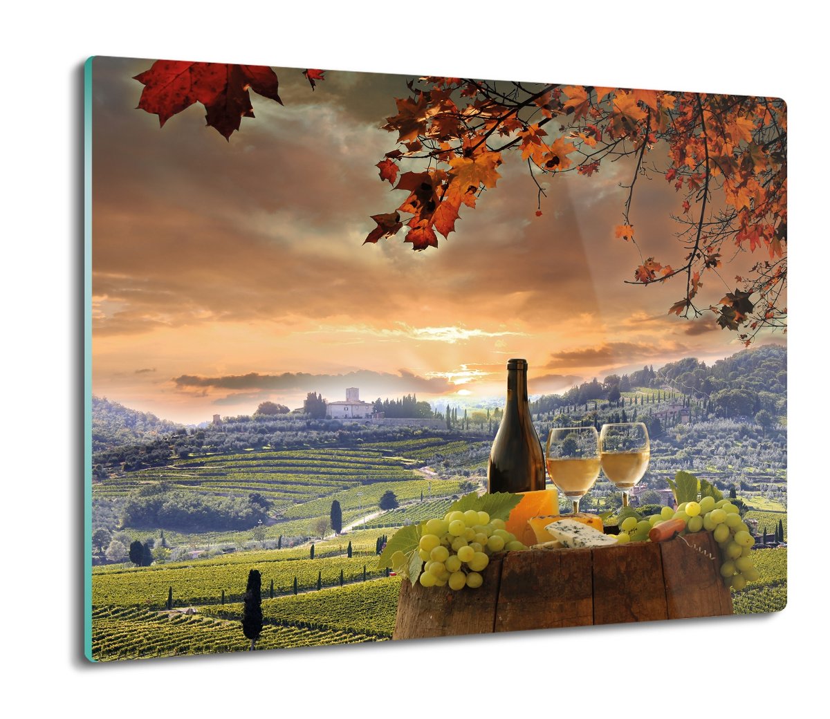 ochrona na indukcję Krajobraz wino owoce 60x52, ArtprintCave