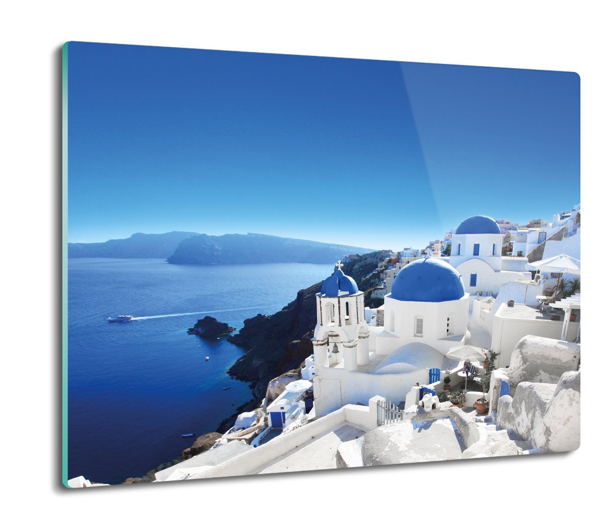 osłona do kuchenki z foto Santorini morze 60x52, ArtprintCave