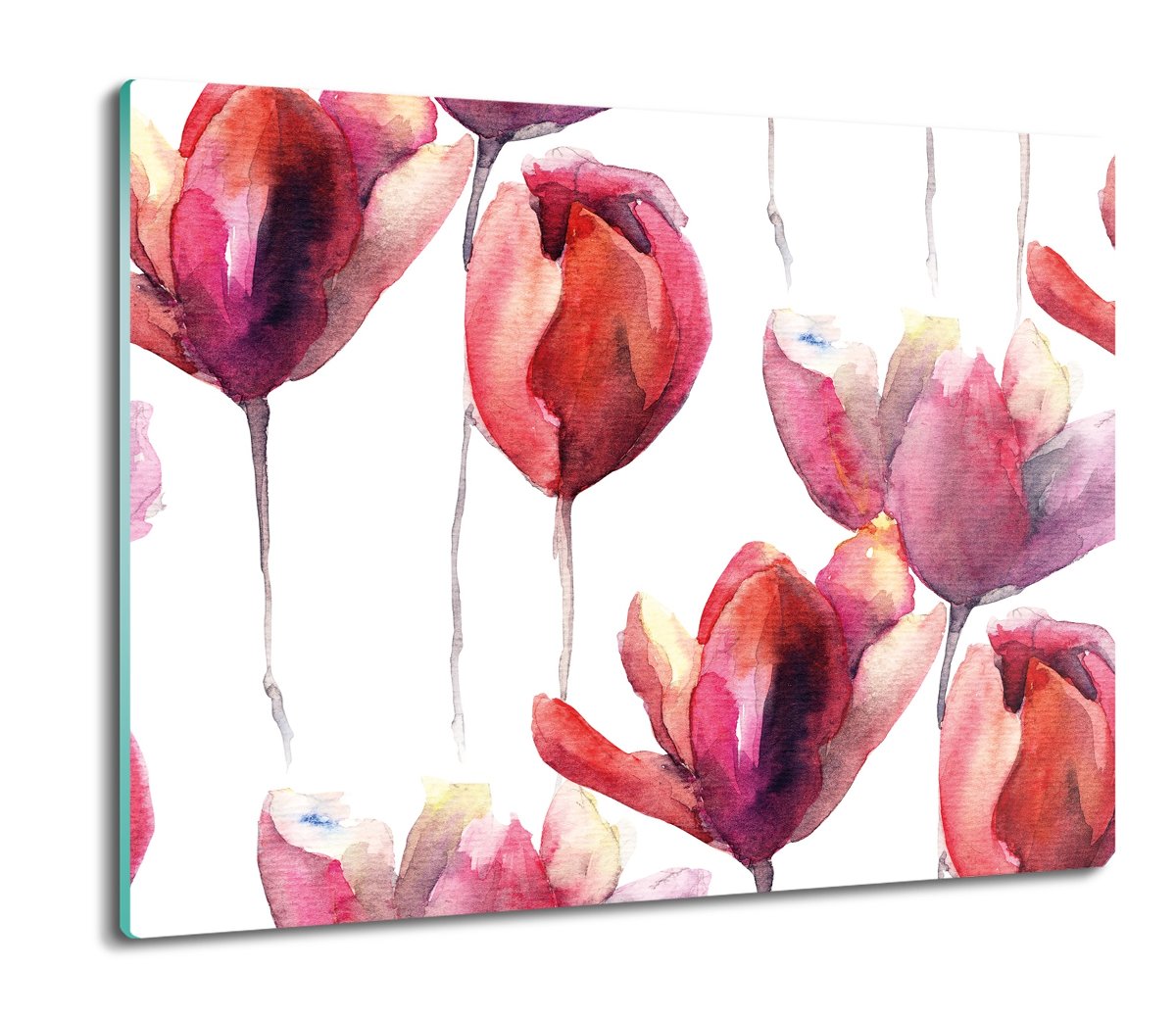 ochrona na indukcję Kwiaty pąki akwarela 60x52, ArtprintCave