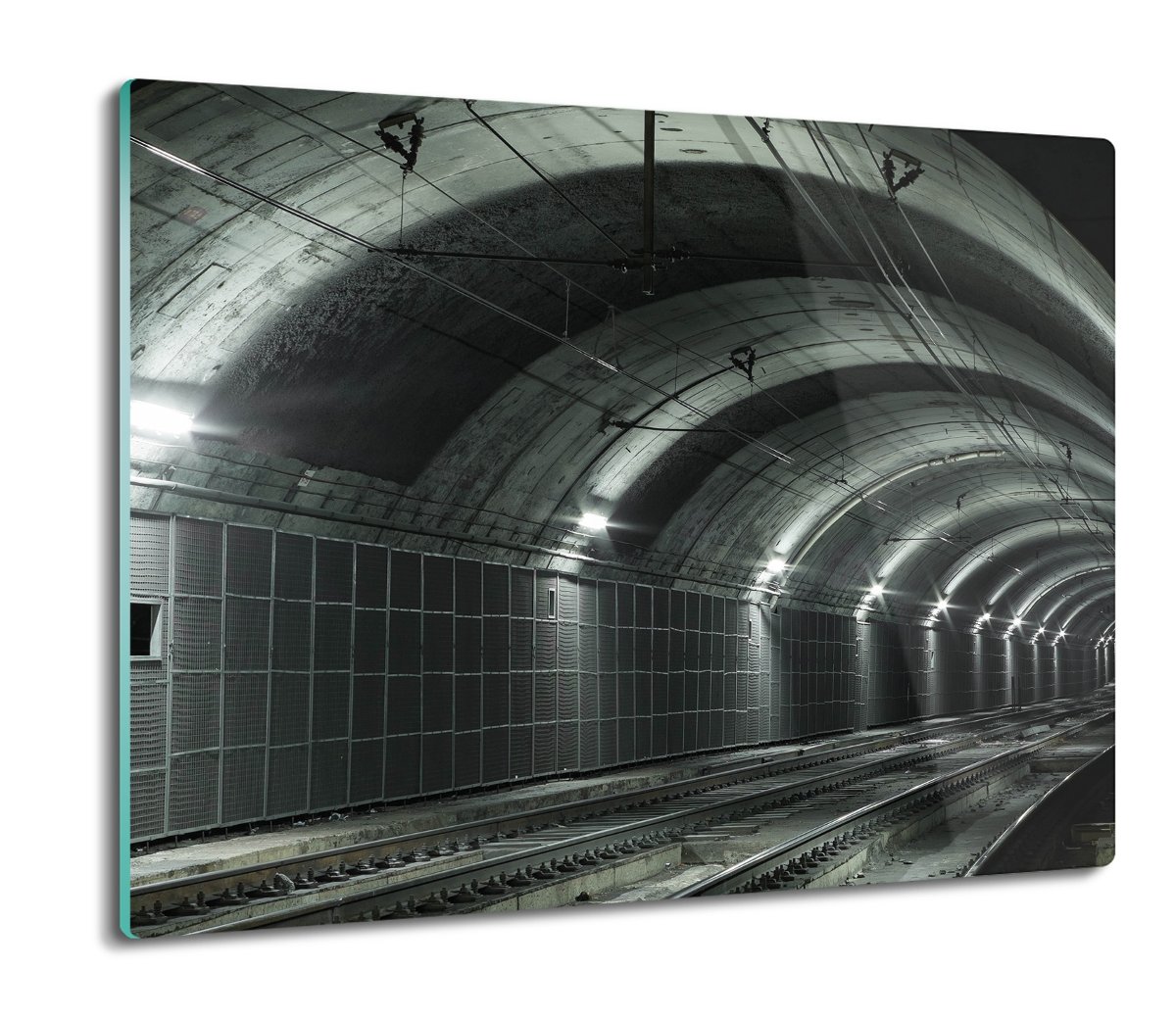 szklana osłona kuchenna Tunel korytarz tory 60x52, ArtprintCave