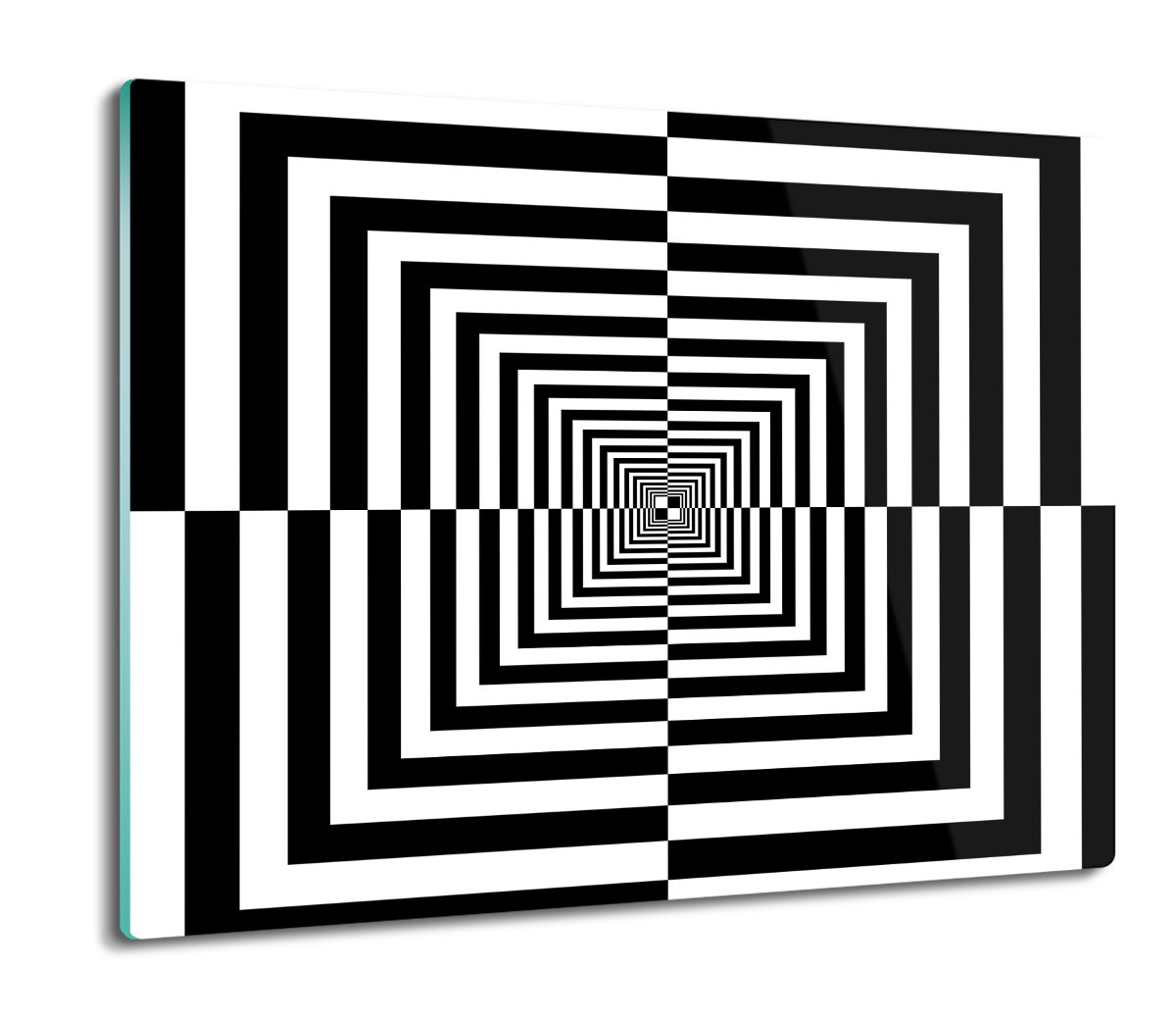 osłona splashback druk Biało - czarny wzór 60x52, ArtprintCave