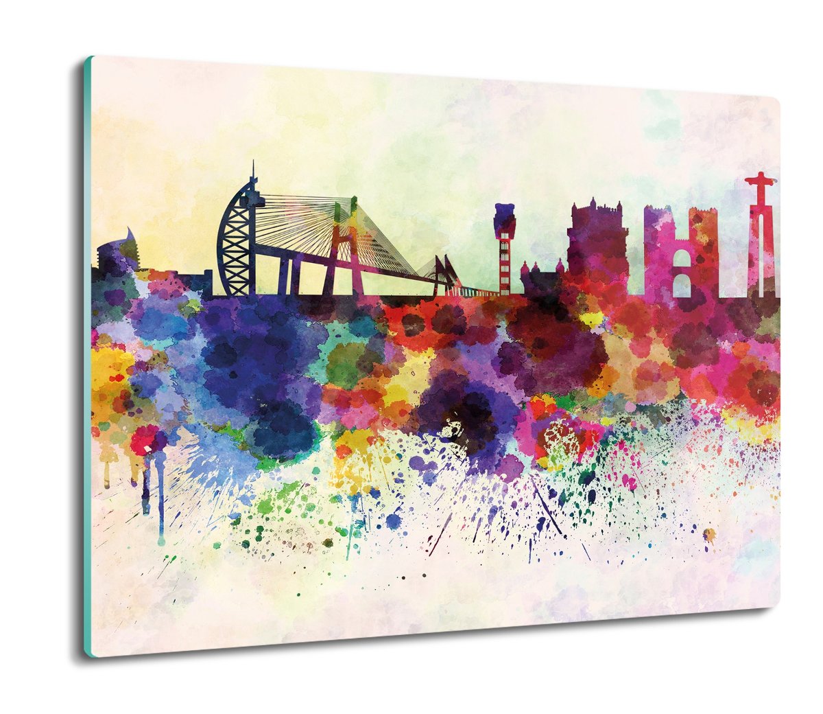 osłona splashback do kuchni Lizbona akwarela 60x52, ArtprintCave