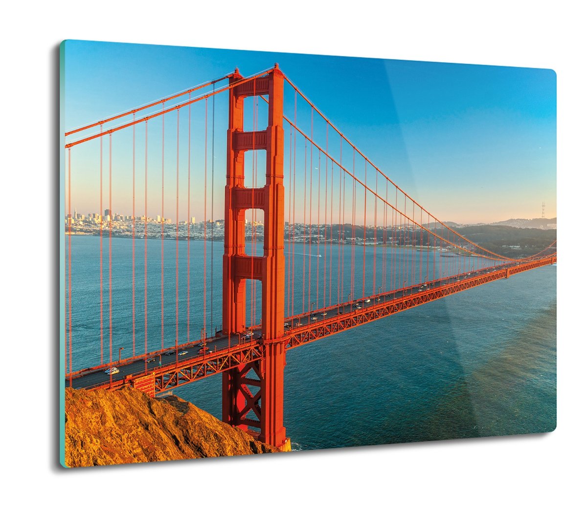 szklana osłona kuchenna Most Golden Gate 60x52, ArtprintCave